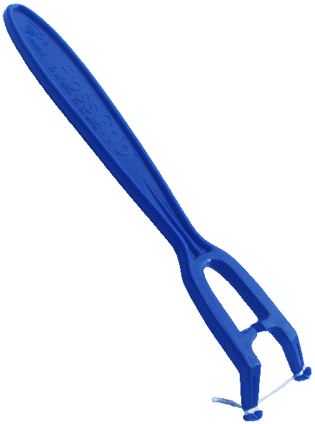 Blue FlossGrip loaded with floss