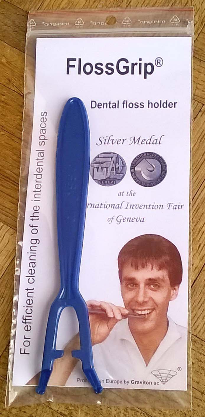Blue FlossGrip in packaging