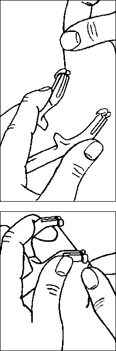Loading dental floss on FlossGrip